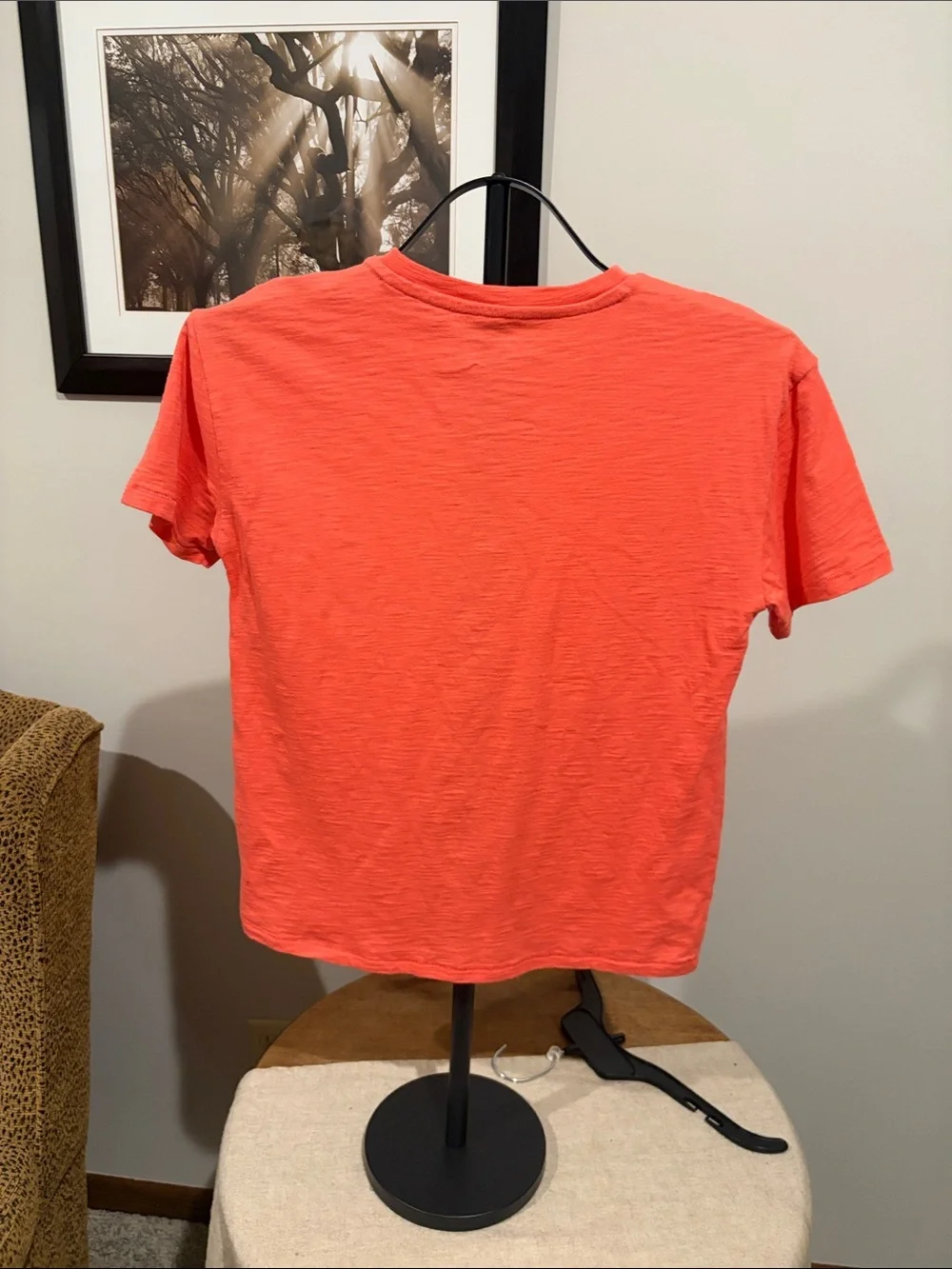 GAP White Graphic Tee with Red, Blue, Yellow Accents